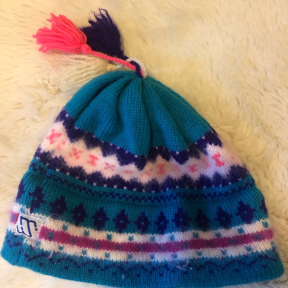 Murray Merkley 100% Wool 80’s Knit Beanie with Tassel